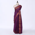 Purple Sungudi Cotton Saree for Women | Office Casual Collection | Jeyachandran - Full View