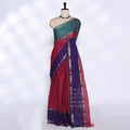 Dark Pink Venkatagiri Cotton Saree for Women | Daily Office Wear & Casual Collection | Jeyachandran - Full View
