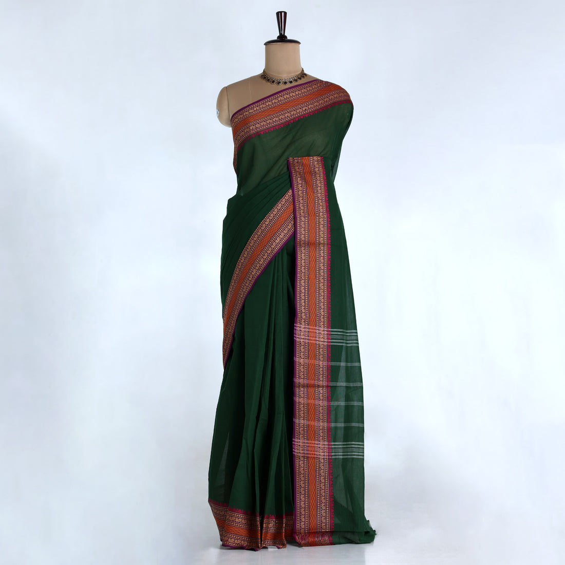 Green Venkatagiri Cotton Sarees for Women | Daily Office Wear & Casual Collection | Jeyachandran - Full View