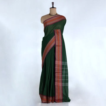Green Venkatagiri Cotton Sarees for Women | Daily Office Wear & Casual Collection | Jeyachandran - Full View