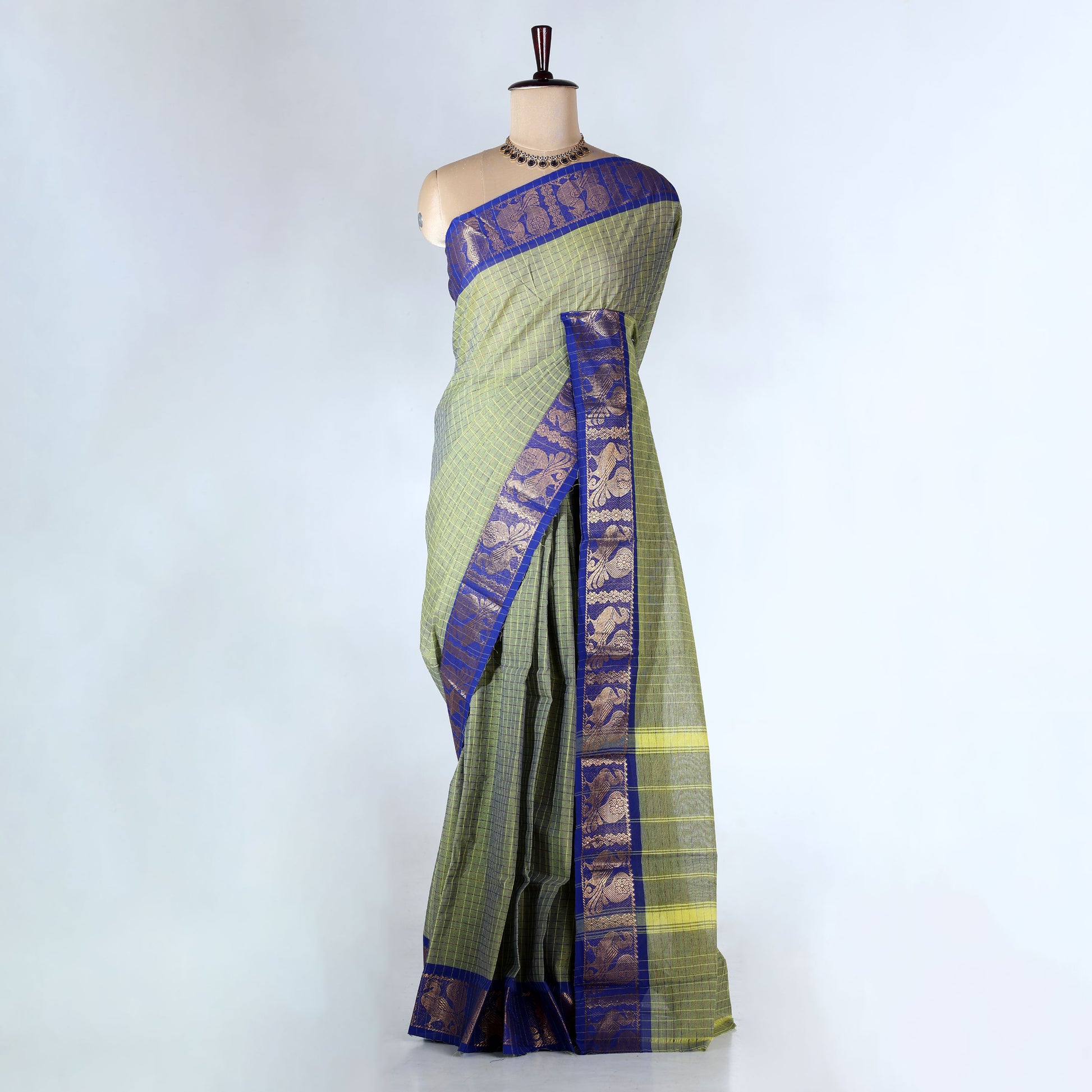 Green Venkatagiri Cotton Sarees for Women | Daily Office Wear & Casual Collection | Jeyachandran - Full View