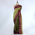 Green Venkatagiri Cotton Saree for Women | Daily Office Wear & Casual Collection | Jeyachandran - Full View
