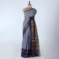 Grey Venkatagiri Cotton Saree for Women | Daily Office Wear & Casual Collection | Jeyachandran - Full View