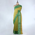 Light Green Venkatagiri Cotton Saree for Women | Daily Office Wear & Casual Collection | Jeyachandran - Full View