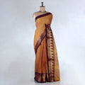 Orange Venkatagiri Cotton Saree for Women | Daily Office Wear & Casual Collection | Jeyachandran - Full View