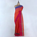 Orange Venkatagiri Cotton Sarees for Women | Daily Office Wear & Casual Collection | Jeyachandran - Full View