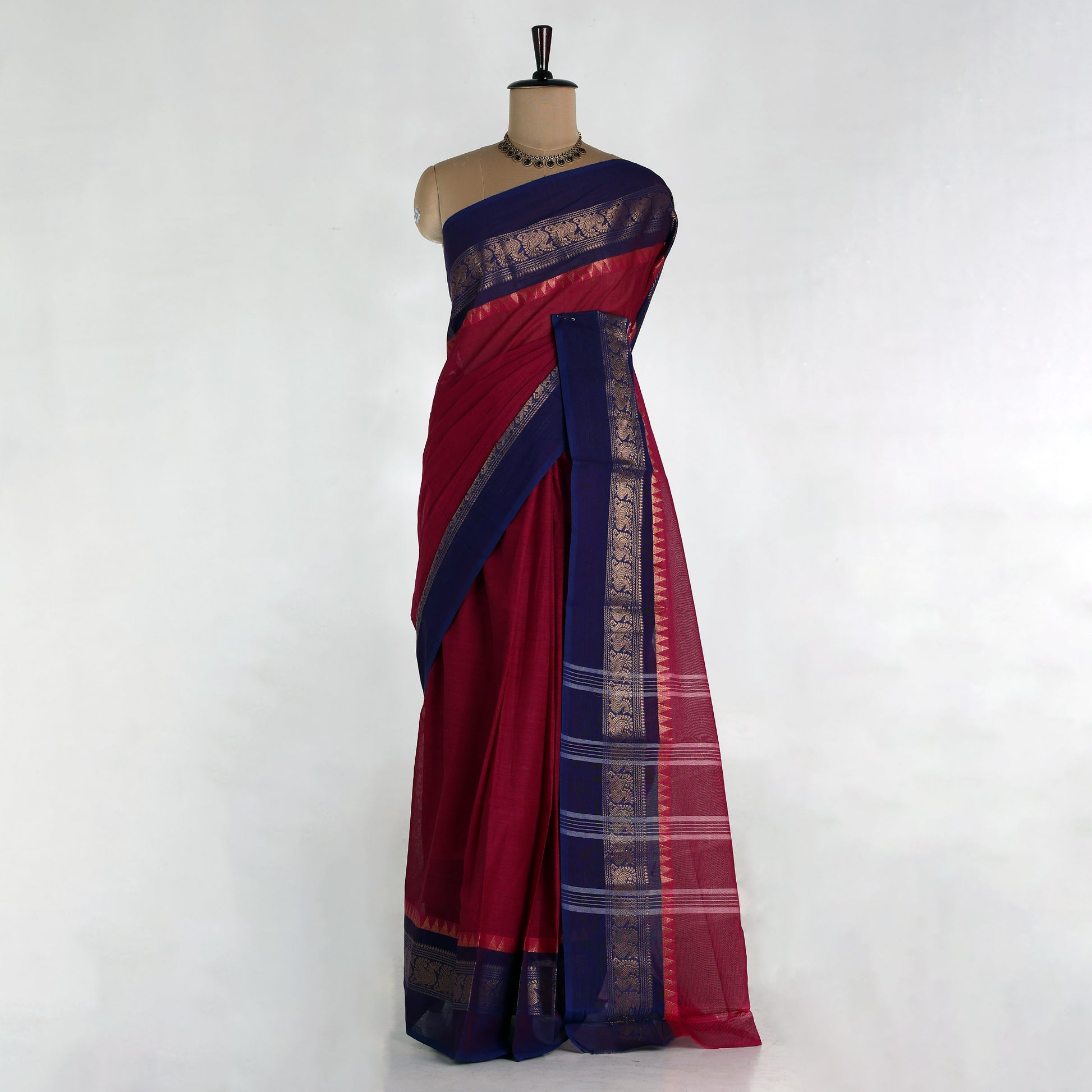 Pink Venkatagiri Cotton Sarees for Women | Daily Office Wear & Casual Collection | Jeyachandran - Full View