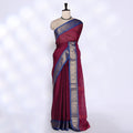 Purple Venkatagiri Cotton Saree for Women | Daily Office Wear & Casual Collection | Jeyachandran - Full View
