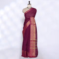 Purple Venkatagiri Cotton Saree for Women | Daily Office Wear & Casual Collection | Jeyachandran - Full View