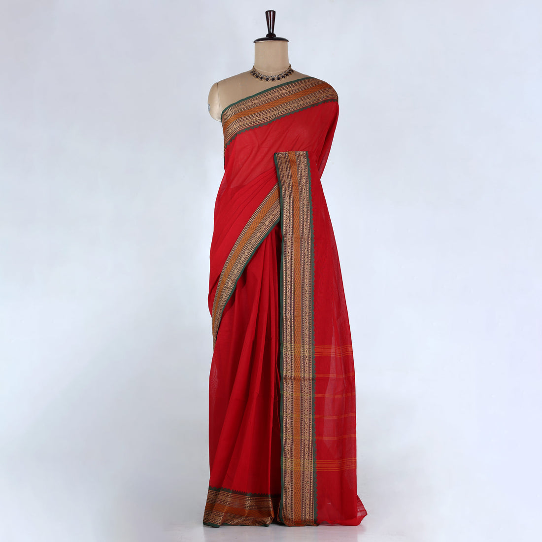 Red Venkatagiri Cotton Sarees for Women | Daily Office Wear & Casual Collection | Jeyachandran - Full View
