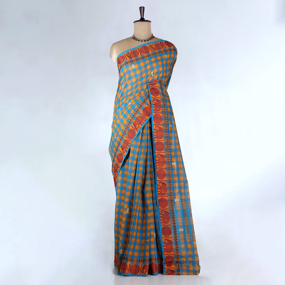 Yellow Venkatagiri Cotton Saree for Women | Daily Office Wear & Casual Collection | Jeyachandran - Full View