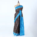 Black Voile Cotton Sarees for Women | Daily Wear & Summer Events Collection | Jeyachandran - Full View