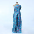 Blue Voile Cotton Sarees for Women | Daily Wear & Summer Events Collection | Jeyachandran - Full View