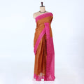 Brown Voile Cotton Sarees for Women | Daily Wear & Summer Events Collection | Jeyachandran - Full View