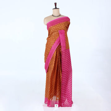 Brown Voile Cotton Sarees for Women | Daily Wear & Summer Events Collection | Jeyachandran - Full View