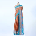 Brown Voile Cotton Sarees for Women | Daily Wear & Summer Events Collection | Jeyachandran - Full View