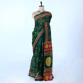 Green Voile Cotton Sarees for Women | Daily Wear & Summer Events Collection | Jeyachandran - Full View