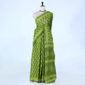 Green Voile Cotton Sarees for Women | Daily Wear & Summer Events Collection | Jeyachandran - Full View