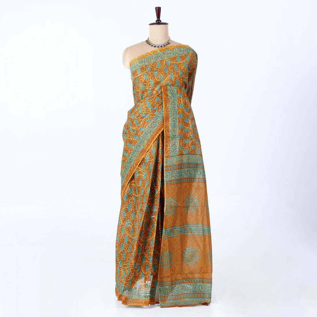 Brown Voile Cotton Sarees for Women | Daily Wear & Summer Events Collection | Jeyachandran - Full View