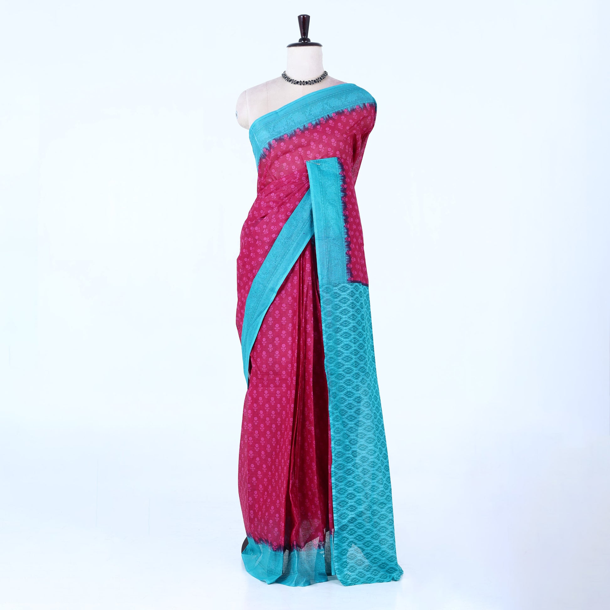 Pink Voile Cotton Sarees for Women | Daily Wear & Summer Events Collection | Jeyachandran - Full View