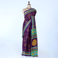 Purple Voile Cotton Sarees for Women | Daily Wear & Summer Events Collection | Jeyachandran - Full View