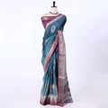 Blue Dola Silk Sarees for Women | Office Wear Casual Outings & Special Occasions | Jeyachandran - Full View
