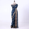 Navy Dola Silk Sarees for Women | Office Wear Casual Outings & Special Occasions | Jeyachandran - Full View