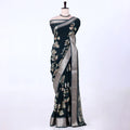 Green Dola Silk Sarees for Women | Office Wear Casual Outings & Special Occasions | Jeyachandran - Full View