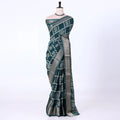 Dark Green Dola Silk Sarees for Women | Office Wear Casual Outings & Special Occasions | Jeyachandran - Full View