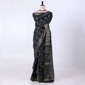 Dark Green Dola Silk Sarees for Women | Office Wear Casual Outings & Special Occasions | Jeyachandran - Full View