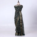 Dark Green Dola Silk Sarees for Women | Office Wear Casual Outings & Special Occasions | Jeyachandran - Full View