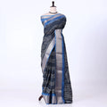 Grey Dola Silk Sarees for Women | Office Wear Casual Outings & Special Occasions | Jeyachandran - Full View