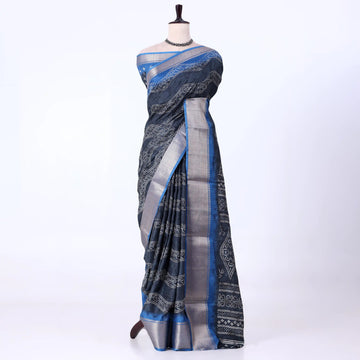 Grey Dola Silk Sarees for Women | Office Wear Casual Outings & Special Occasions | Jeyachandran - Full View