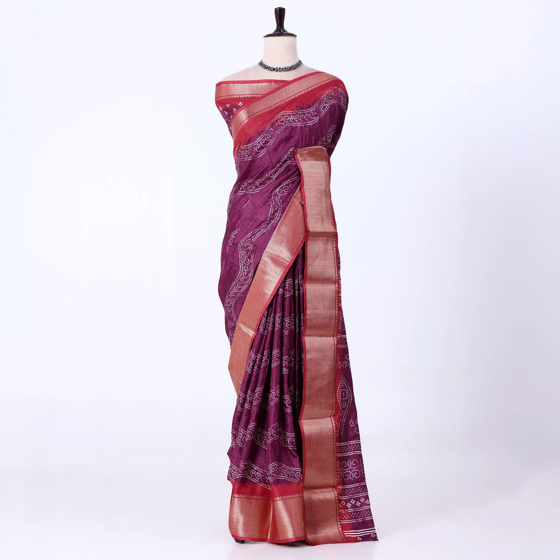Purple Dola Silk Sarees for Women | Office Wear Casual Outings & Special Occasions | Jeyachandran - Full View