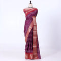 Purple Dola Silk Sarees for Women | Office Wear Casual Outings & Special Occasions | Jeyachandran - Full View