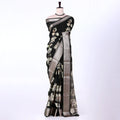 Green Dola Silk Sarees for Women | Office Wear Casual Outings & Special Occasions | Jeyachandran - Full View