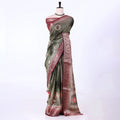 Green Dola Silk Sarees for Women | Office Wear Casual Outings & Special Occasions | Jeyachandran - Full View