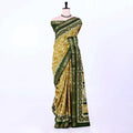 Green Dola Silk Sarees for Women | Office Wear Casual Outings & Special Occasions | Jeyachandran - Full View