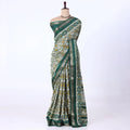 Green Dola Silk Sarees for Women | Office Wear Casual Outings & Special Occasions | Jeyachandran - Full View