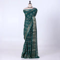 Green Dola Silk Sarees for Women | Office Wear Casual Outings & Special Occasions | Jeyachandran - Full View