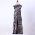 Grey Dola Silk Sarees for Women | Office Wear Casual Outings & Special Occasions | Jeyachandran - Full View