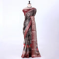 Grey Dola Silk Sarees for Women | Office Wear Casual Outings & Special Occasions | Jeyachandran - Full View