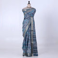 Blue Dola Silk Sarees for Women | Office Wear Casual Outings & Special Occasions | Jeyachandran - Full View