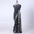 Navy Dola Silk Sarees for Women | Office Wear Casual Outings & Special Occasions | Jeyachandran - Full View