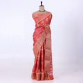 Orange Dola Silk Sarees for Women | Office Wear Casual Outings & Special Occasions | Jeyachandran - Full View