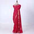 Pink Dola Silk Sarees for Women | Office Wear Casual Outings & Special Occasions | Jeyachandran - Full View