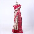 Pink Dola Silk Sarees for Women | Office Wear Casual Outings & Special Occasions | Jeyachandran - Full View