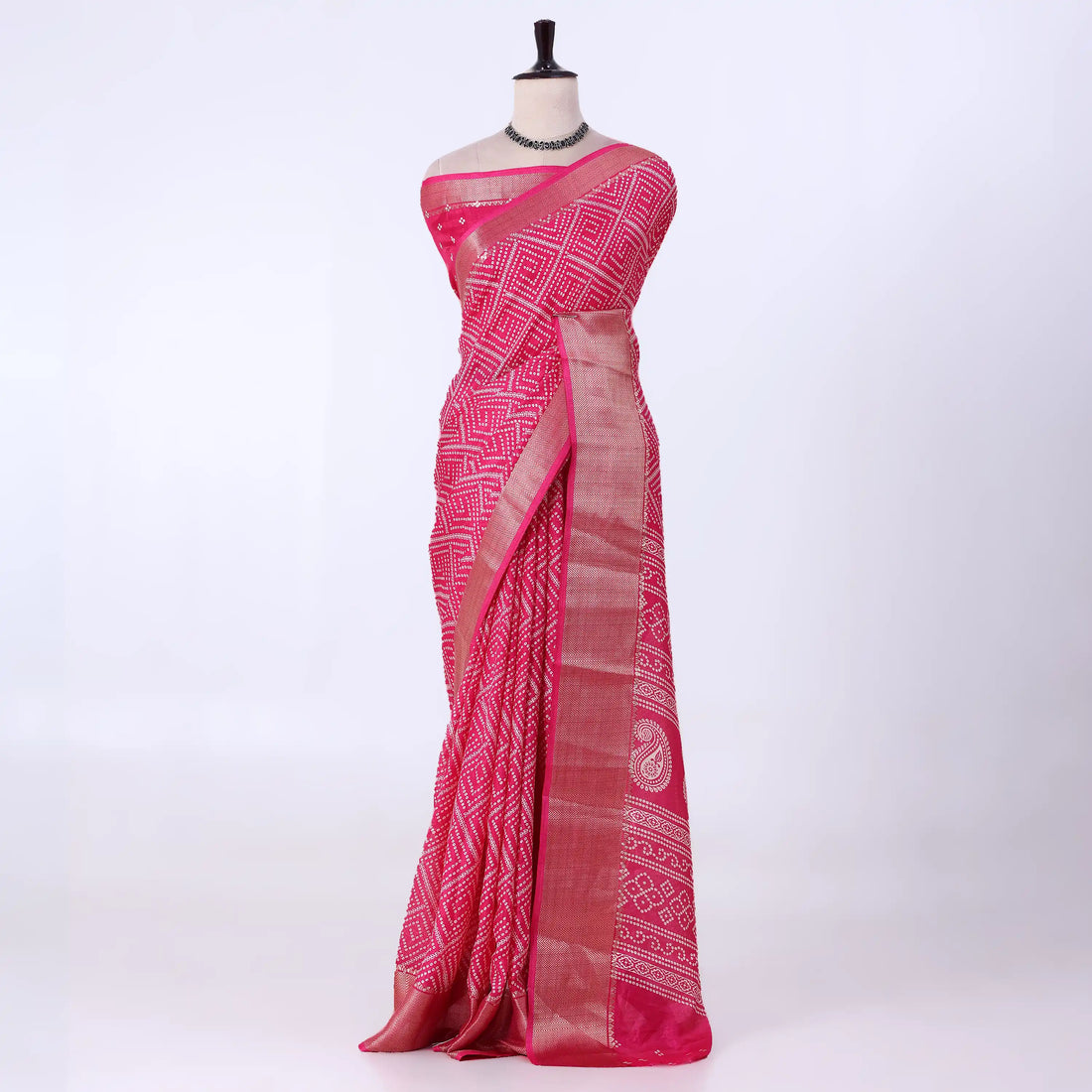 Pink Dola Silk Sarees for Women | Office Wear Casual Outings & Special Occasions | Jeyachandran - Full View