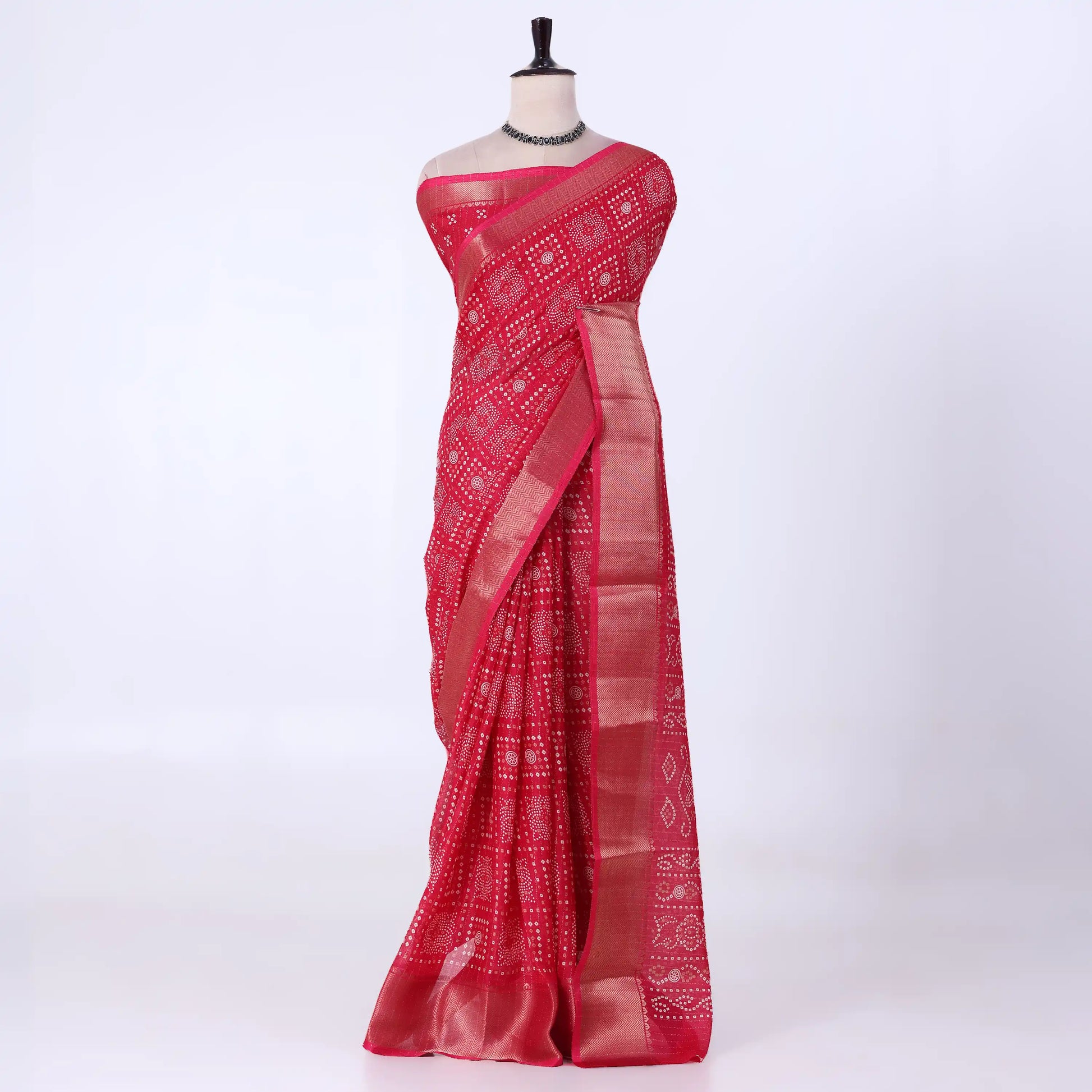Pink Dola Silk Sarees for Women | Office Wear Casual Outings & Special Occasions | Jeyachandran - Full View