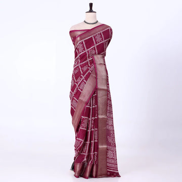 Purple Dola Silk Sarees for Women | Office Wear Casual Outings & Special Occasions | Jeyachandran - Full View